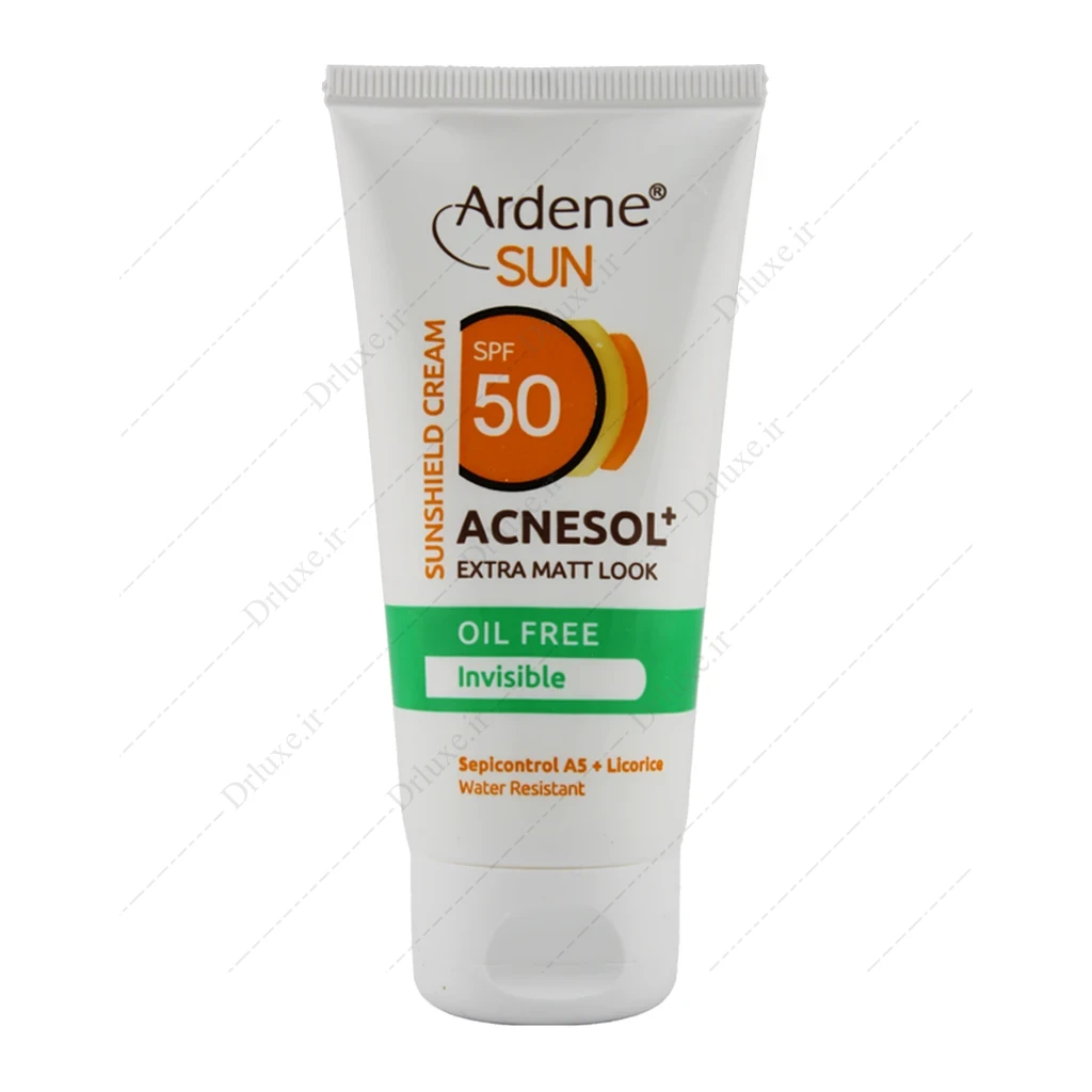 کرم ضد آفتاب SPF50 فاقد چربی آکنه سول آردن 50 میلی‌لیتر